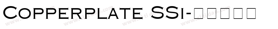 Copperplate SSi字体转换